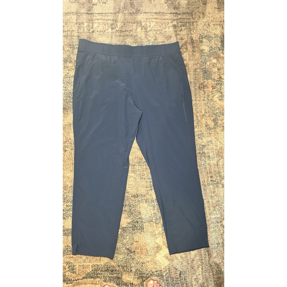 Eddie Bauer Blue Hiking Pants Lightweight Pull On Traveler XL Gorpcore